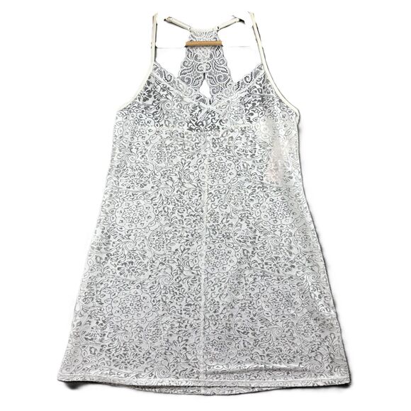 Linea Donatella NWT Lace Nightgown Chemise Slip Dress White Honeymoon Med D175 - Picture 1 of 8